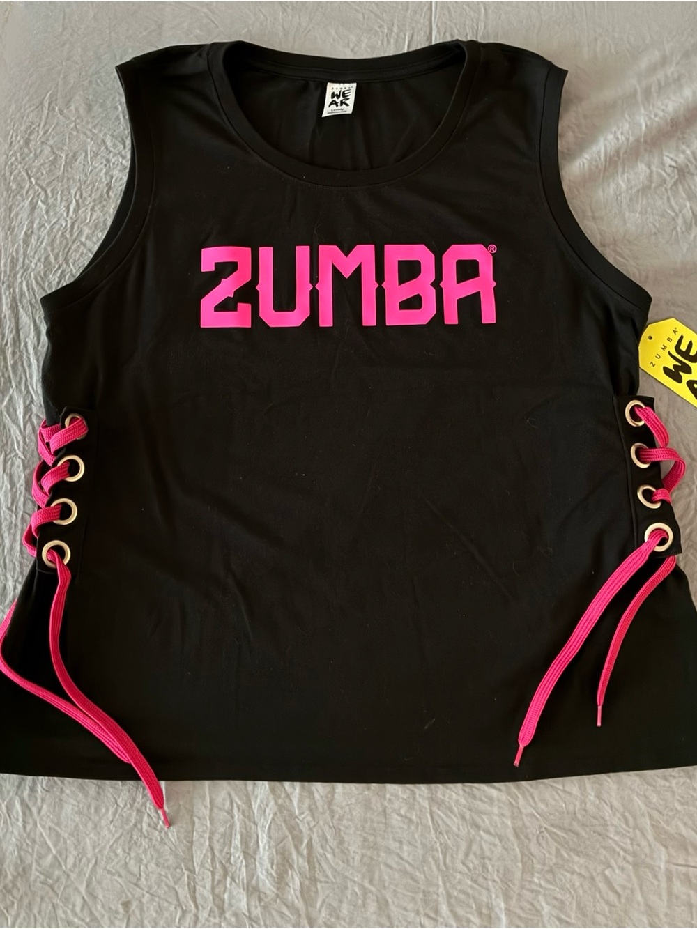 ZUMBA LIBRE TANK WITH LACE UP DETAIL